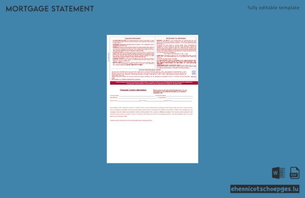 Kontoauszug der Mountain America Credit Union (USA) im Word- und PDF-Format, 3 Seiten, Beispielvorschau